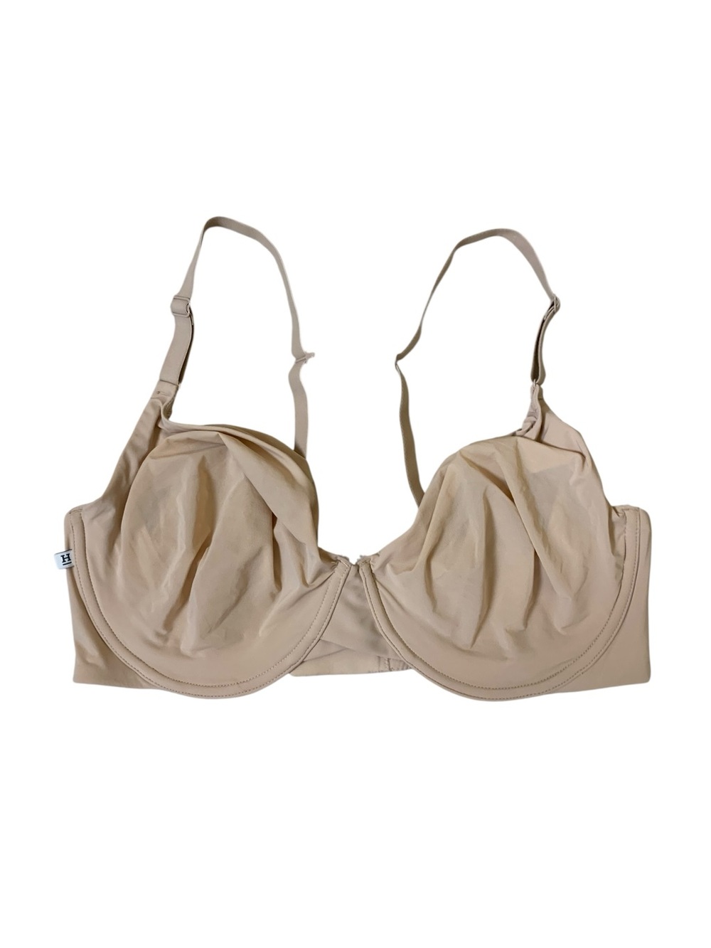 Harper Wilde Beige Nude Underwire Bra Full Coverage Minimalist Everyday 40D